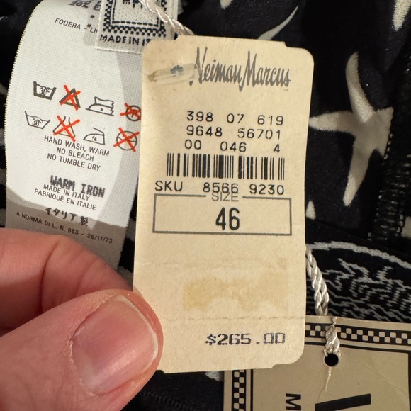 NWT Vintage Versace Mare Black and White Starfish Print Boxers - Picture 8 of 11